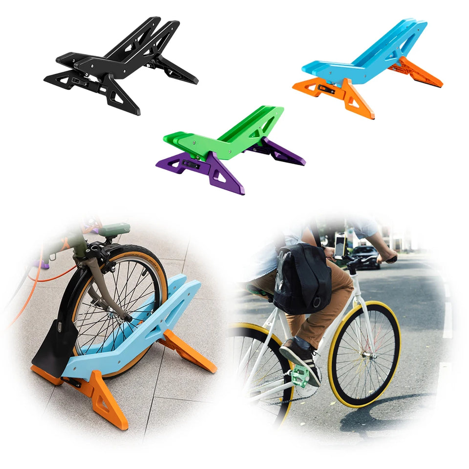 Floor Bicycle Stands Adjustable Bike Floor Kickstand Anti-Slip Bike Parking Stand Bike Display Shelf Cycling Accessories