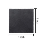 8x Slate Stone Drink Coasters Rustic Tabletop Protection with Holder Cup Coaster for Coffee Table Apartment Home Hotel Bar