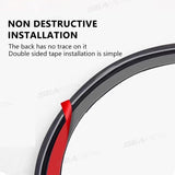 SEAMETAL Car Fuel Cap Seal Strip Waterproof Dust-Protection Gas Cap Rubber Sealing Gap Filler Self Adhesive Weather Stripping
