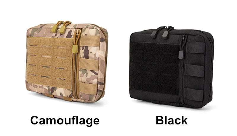 1000d Nylon Molle Admin Drop Pouch Bag, Laser Cut Utility Pouch Modular EMT EDC Organizer Cell Phone Tool Waist Pouch Bag