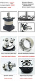High Precision Planetary Reducer 6.35/8/11/14mm input Ratio 5:1 10:1 for Nema 23 57mm Nema34 86 Stepper 60mm Servo Motor Gearbox
