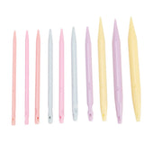 10 Pairs Plastic Change Head Circular Knitting Needle Set Sweaters Woven Tools