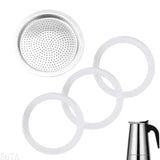 367A Efficient Coffee Maker Replacement Set With Gaskets Seals And Aluminium Filter