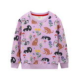 Jumping Meters 2-7T New Arrivals Girls Sweatshirts Bunny Applique Toddler Clothing Hooded Tops Autumn Spring Baby Costume