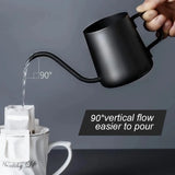 Pour Over Kettle Gooseneck Spout Coffee Tea Pot 12OZ for Coffee Maker Carafe, Camping Coffee Pot for Travel Coffee Maker Outdoor