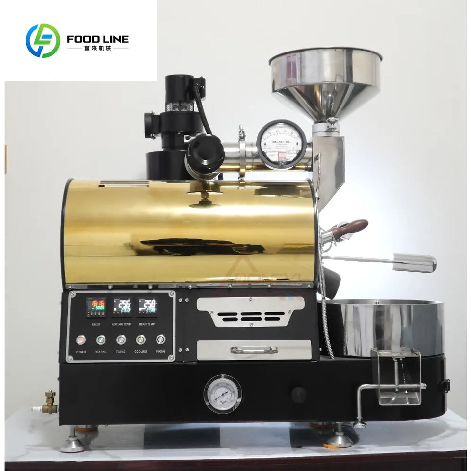 Commercial Home Use 3kg 2kg 1kg Coffee Roaster Machine for Cafe Factory Beans Roasting Equipment