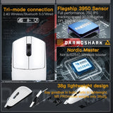 New Darmoshark M5 Pro Wireless Mouse PAW3950 8K Bluetooth Tri-Mode Connection Gaming Macro Mouse 30000DPI N52840 38g Lightweight