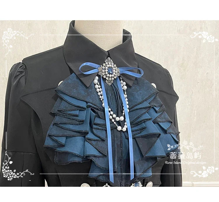 Original Dark Goth Prince Clothing Set New Spring Summer Women's Cool Black Shirt Irregular Vest Shorts 3 Piece Suit Outfits