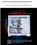 WJCOOLMAN Sky Ceiling PLUS ATX curved glass sea-view room computer case Supports 360-degree water cooling