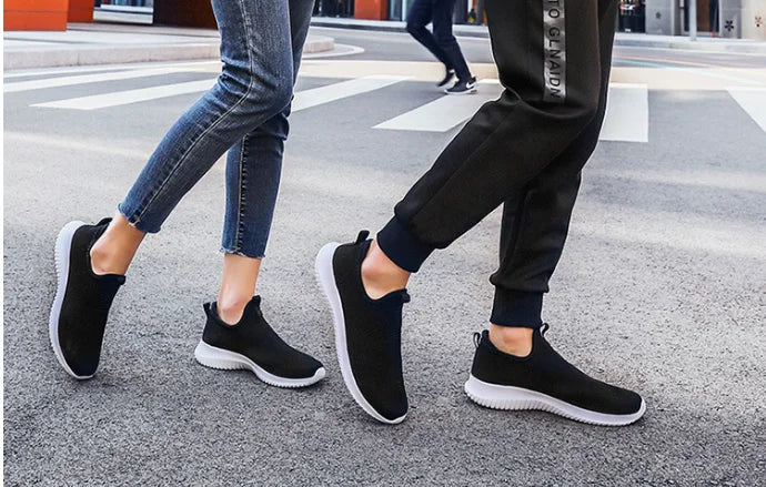 XIHAHA Large Size Men's Shoes Couple Comfortable Woman Shoes Breathable Shoe Male Sports Walking Man Sneaker Flat Ladies Shoes