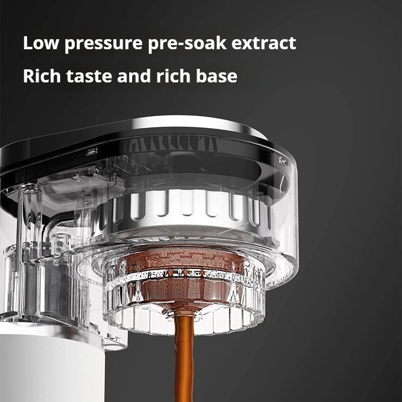 Compact Semi-Automatic Coffee Machine - Perfect for Espresso and American Coffee at Home
