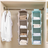 Hanging Storage Closet Clothes Organizer Wardrobe Jeans Sweater Pants T-shirt Home Bedroom Cabinet Organization Dressing Room