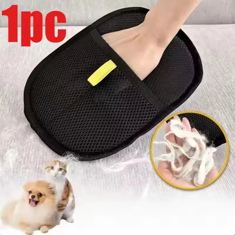 Pet Hair Remover Portable Washable Clothes Hair Dehairing Gloves Pet Cleaning Products Pet Accessories Cat Grooming Gloves
