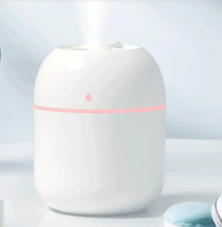 Portable Essential Oil Diffuser & Humidifier – 250ml USB-Powered Mute Mist Maker with Color-Changing Night Light (BPA-Free)