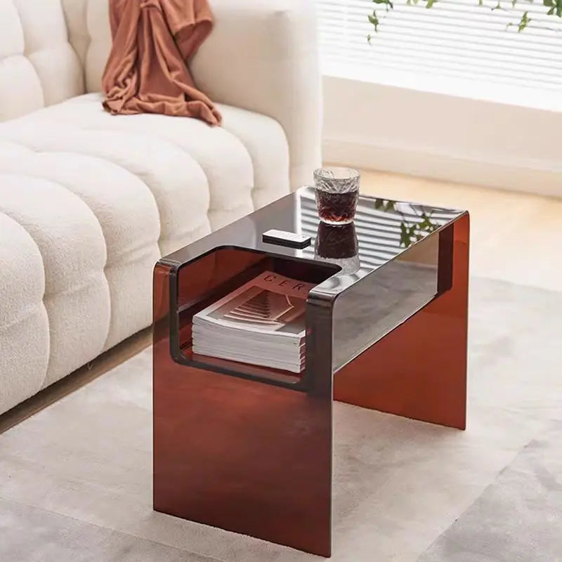 Tea Acrylic Side Table Sofa Coffee Table Living Room Table