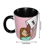 Pink Doctor Nurse Coffee Mugs DIY Customized Enfermera En Apuros Ceramic Milk Tea Mug Cup