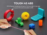 TECBEARS High Speed Matte PETG 3D Filament 1.75mm 5KG petg 600mm/s  Neatly Wound Multi Color FDM 3D Printer Materials DIY Gift