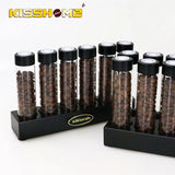 Coffee Beans Storage Container Glass Tube Bottle With Breathable Lid Wooden Display Rack Barista Accessories Coffeware Sets Gift