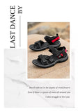 Summer Men's Sandals Trendy Casual Outdoor Sport Shoes for Holidays Beach Breathable Wear-Resistant Hiking & Walking Sandals
