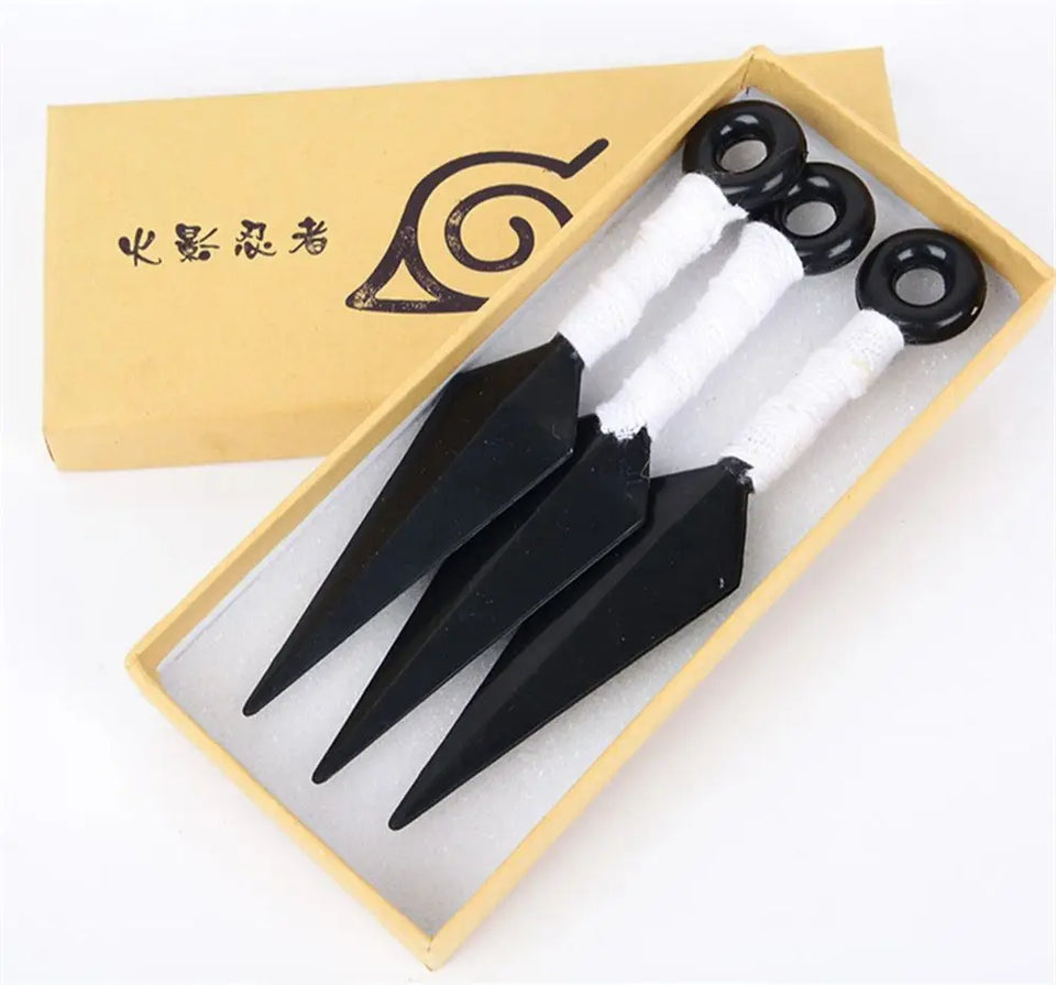 Anime Akatsuki Hatake Kakashi Shuriken Uchiha Itachi Cosplay Accessories Props Plastic Collection Toys Halloween Gifts