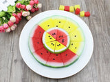 Simulated watermelon skin, fake watermelon slices, fake fruit slices, food, food model, restaurant, restaurant decoration, shoot