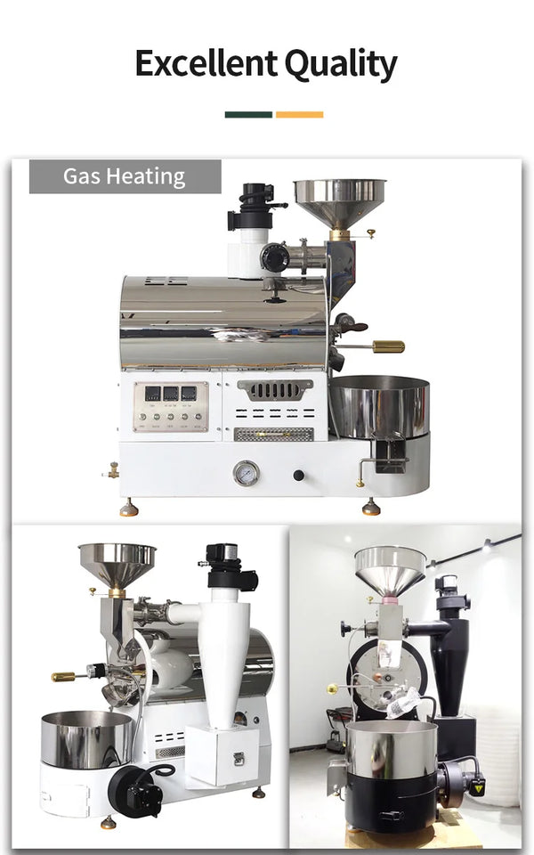 Commercial Home Use 3kg 2kg 1kg Coffee Roaster Machine for Cafe Factory Beans Roasting Equipment