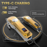 Sejoy Professional Combo Kits Hair Clipper Electric Hair Trimmer Set For Men Rechargeable Cordless Haircut Machine for Barber