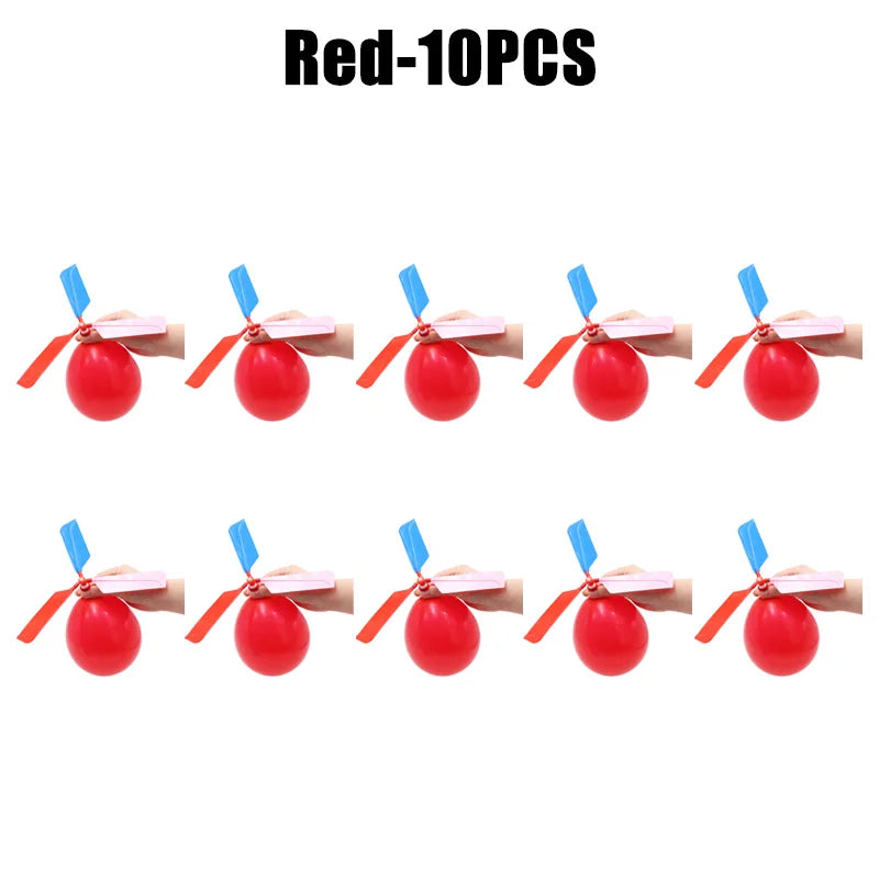 Balloon Aircraft Science and Technology Educational Toys Technology Handmade Diy Balloon Helicopter Children's Creative Toys