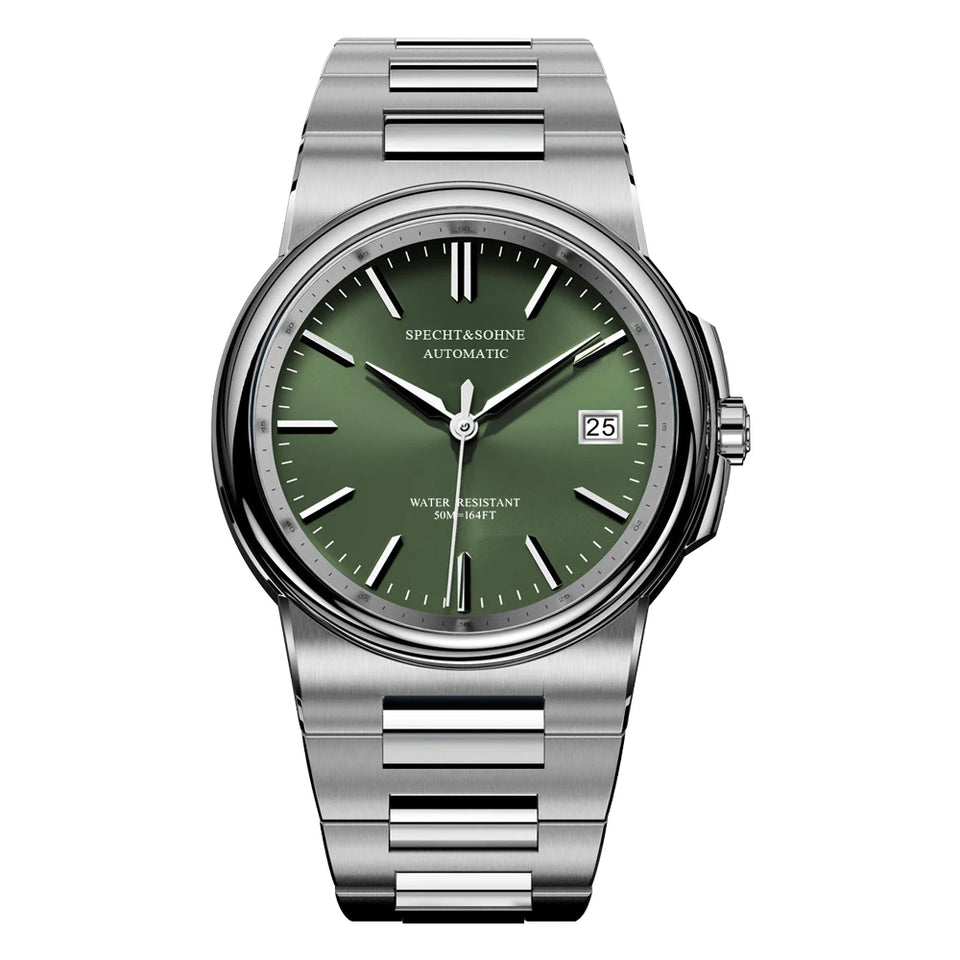 Specht&Sohne New Arrivals Blue Automatic Mechanical Watches For Men 38MM Stainless Steel Waterproof Classic Elegant Watch 50M
