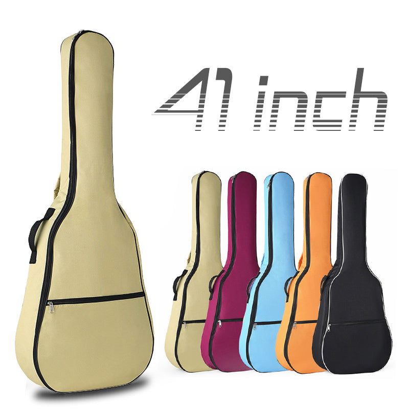 41 Inch Acoustic Guitar Gig Bag Case Portable Oxford Fabric Waterproof Double Straps Padded Soft Backpack Guitar Accessories