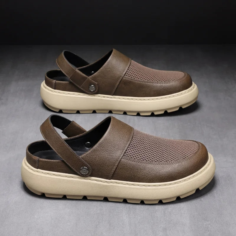 Summer Sandals Men's Outdoor Beach Anti-slip Breathable Slippers Men's Beach Comfortable Soft-soled Casual Men Shoes