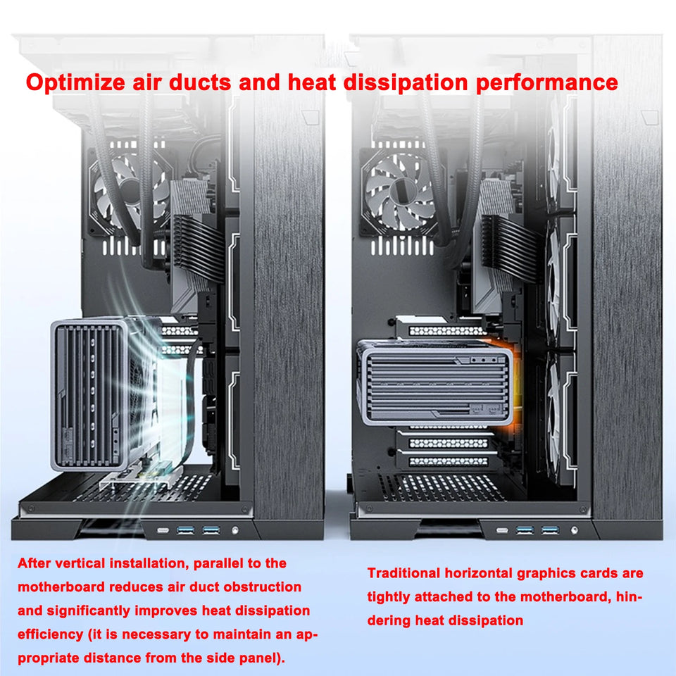 PCIE3.0 Vertical Support Bracket For Computer Chassis Vertical GPU Holder Fast