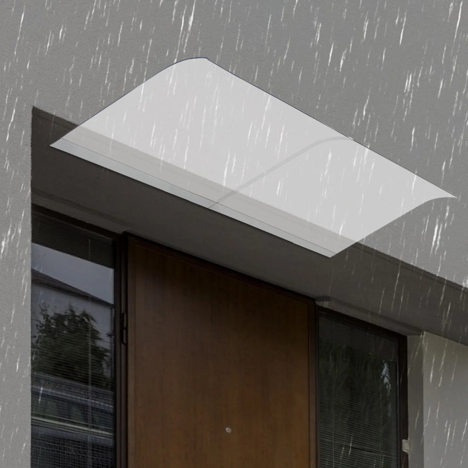 Clear Rain Shelter Cover,PET Rust-Resistant Window Wall Mounted Awning Front Door Canopy,for Entrances,Bike,Gazebos,Balcony