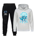 Kids Clothes Steal a Brainrot Six Seven 6-7  Baby Girls Hooded Sweatshirt Pants 2pcs Set Boys Autumn Pullover Tracksuits 5192
