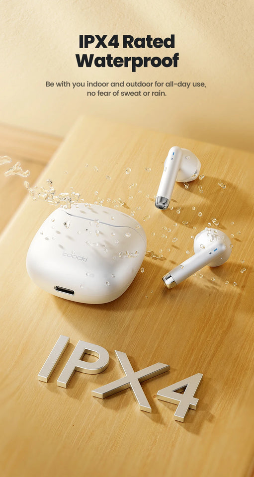 Toocki TWS Wireless Bluetooth Earphones 5.3 IPX4 Waterproof Headset 12M Transmission Distance Long Standby Earbuds Headphones