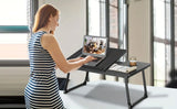 Tray table, notebook computer and writing table, dining table and notebook computer bed support