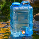 28L Water Storage Container Large Capacity Mineral Water Barrel Dustproof Camping Drinking Water Bucket for Self-Driving Tour