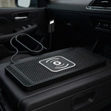 Wireless Phone Charger Wireless Car Charger Pad For Car 39 Inch Cable Automatic Sensing Non-Slip Charging Mat For Phone Vehicle