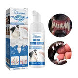 60ml Pet Tartar Remover Natural Plaques Off Tartar Remover Freshen Breath Foam For Dogs Cats Safe Effective Support Healthy Gums