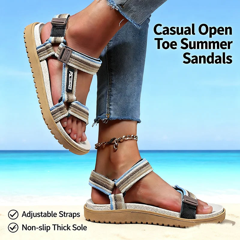 Summer women's Sandals Fashion Leisure Beach Holiday Sandals for women's Lightweight Shoes New Outdoor Comfortable Casual Sandal