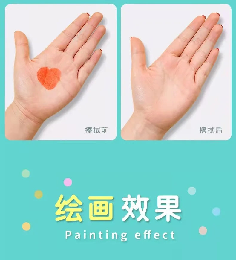 12/18/24 Colors Solid Quick-drying Gouache Stick Set for Children and Students To Draw Water-soluble Colorful Watercolor Pens
