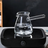 Heat Resistant Coffee Pot Glass Turkishwarmer Tea Maker Pitcher Butter Stovetop Kettle Boiler Handle Arabic Melting Saucepan