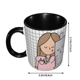 Pink Doctor Nurse Coffee Mugs DIY Customized Enfermera En Apuros Ceramic Milk Tea Mug Cup