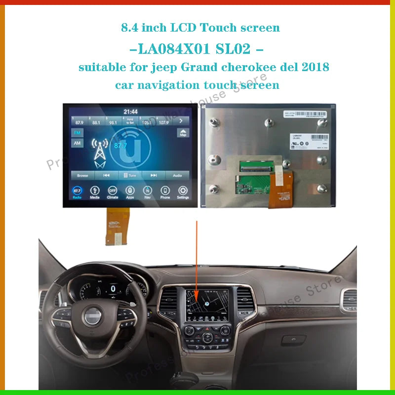 LA084X01-SL01 LA084X01 SL02 Touch Screen LCD Diaplay 8.4 Uconnect Radio Navigation 17-21 RAM DODGE JEEP CHRYSLER
