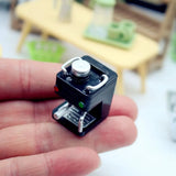 Funny DIY Gift 1:12 Miniature Dollhouse Coffee Maker Plastic Funny Coffee Machine Model Kitchen Electrical Appliances Girls