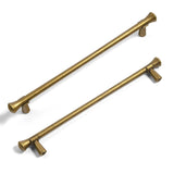 Goo-Ki Antique Brass Stainless Steel Cabinet Handles T Bar Knobs Modern Drawer Pulls for Kitchen Cabinet Hardware for Bedroom