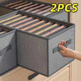 Closets Clothes Organizer Foldable Clothing Underwear Jeans Storage Box Drawer Organizer with Handles Wardrobe OrganizersDivider