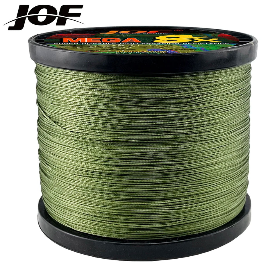 JOF X8 PE Braided Fishing Line Pesca Carp Multifilament Fly Wire Japanese Saltwater 1000M 500M 300M 18LB-78LB