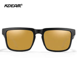 KDEAM New Arrivals Fashion Square Polarized Sunglasses For Men And Women Fishing Sun Glasses Colorful Lens With Hard Case