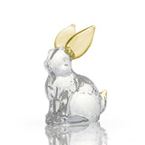 Crystal Rabbit Bunny Figurine Collectibles Spring Easter Decoration Glass Art Animal Paperweight Ornament Creative Gift